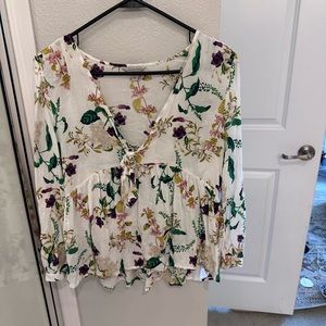 Lucky Brand Floral Blouse